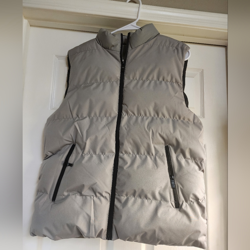 Men's Gray Puffer Vest